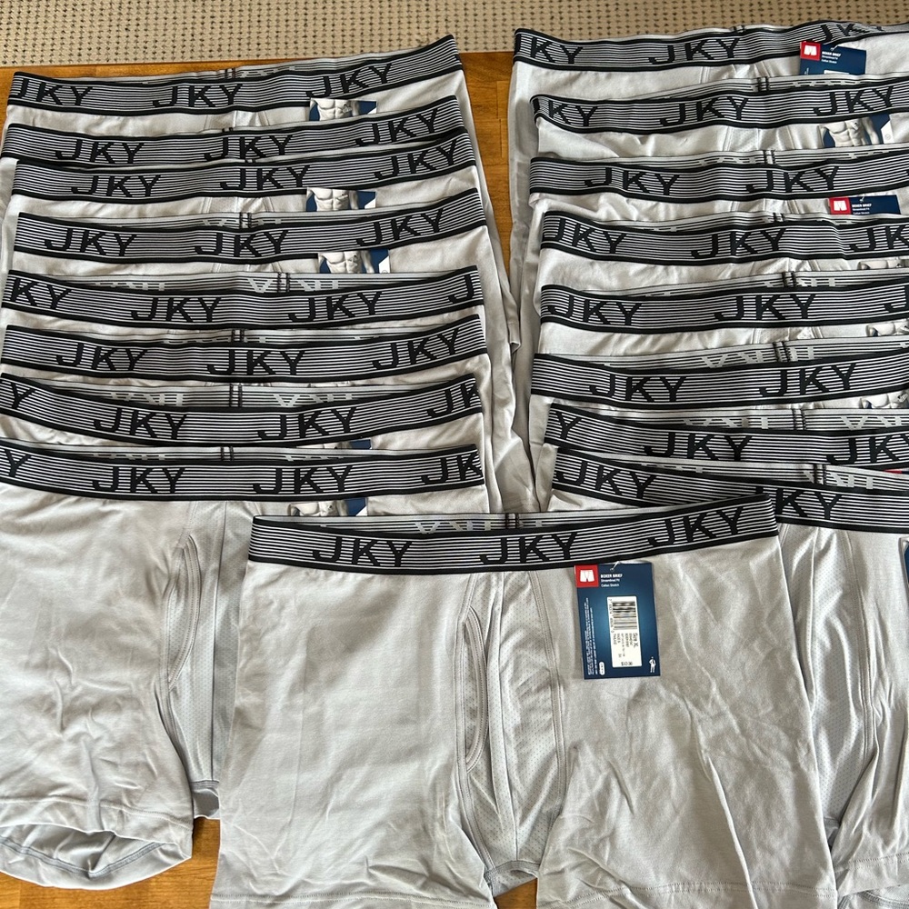 Jockey Men's Boxer Briefs - Navy, Gray, Black
31 pairs in total. - Picture 6 of 8